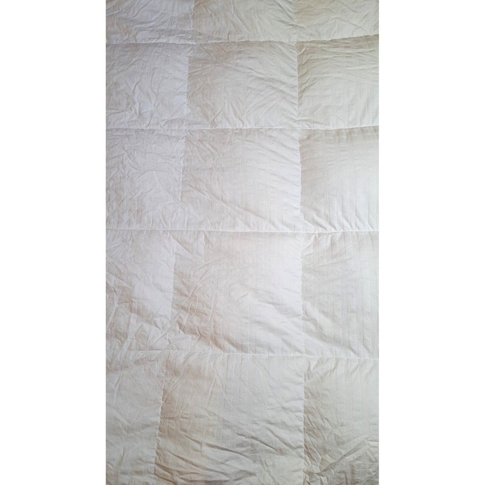 JC Penney Home Collection Cotton White Down Comforter Duvet Insert Full Queen